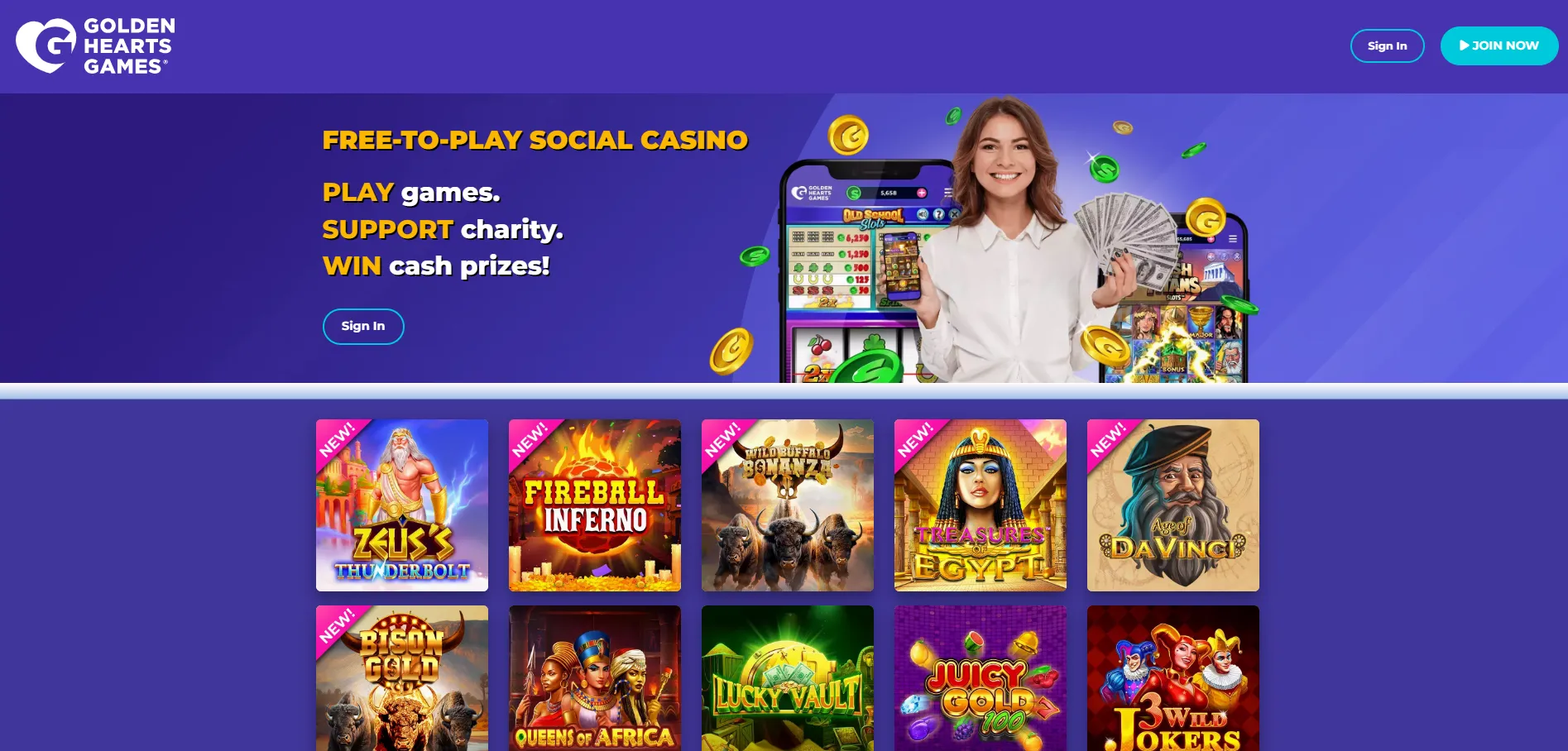 Golden Hearts Games Casino