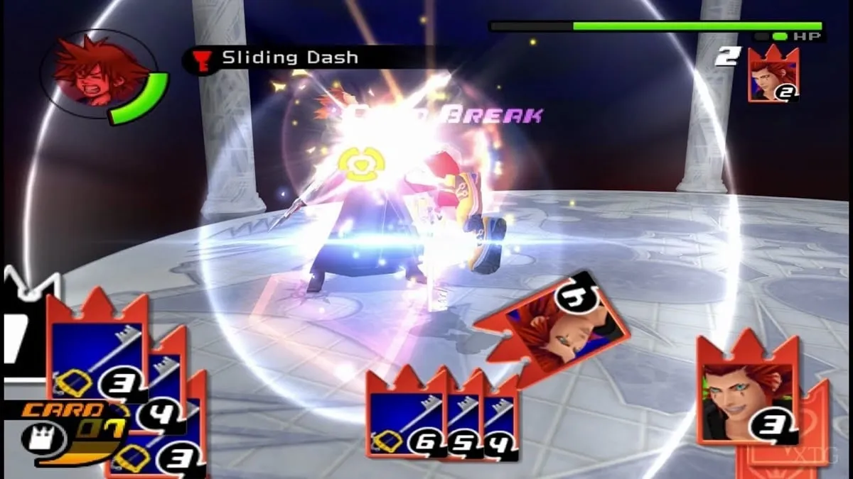 Sora fights against Axel in &ldquo;Kingdom Hearts Re Chain of Memories&rdquo; 