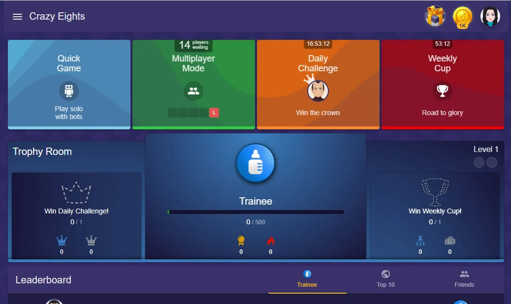 crazy eights card game website