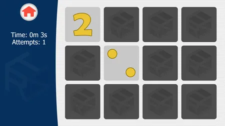 Memory Math Card Game.