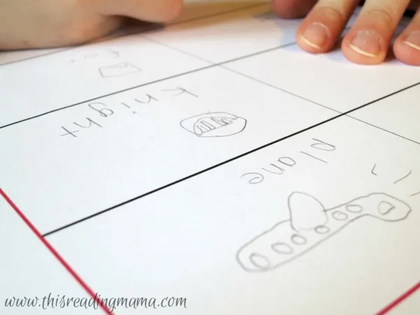 drawing and spelling homophones