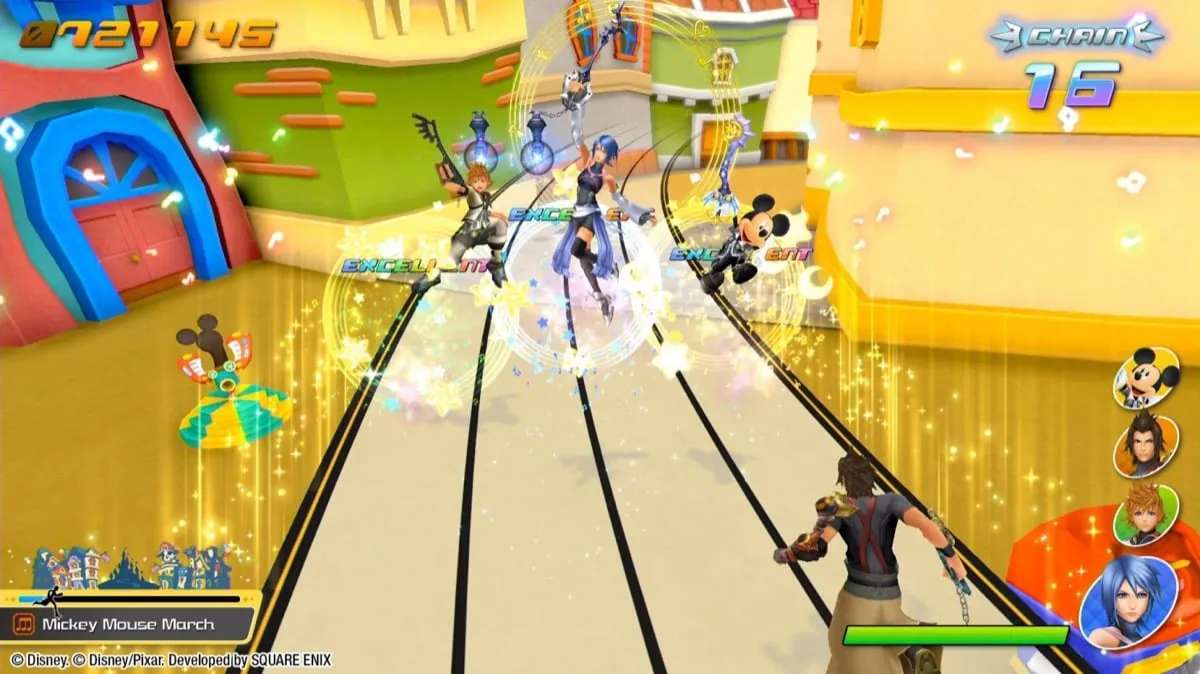 &ldquo;Kingdom Hearts&rdquo; characters dance on a music score road in &ldquo;Melody of Memory&rdquo; 
