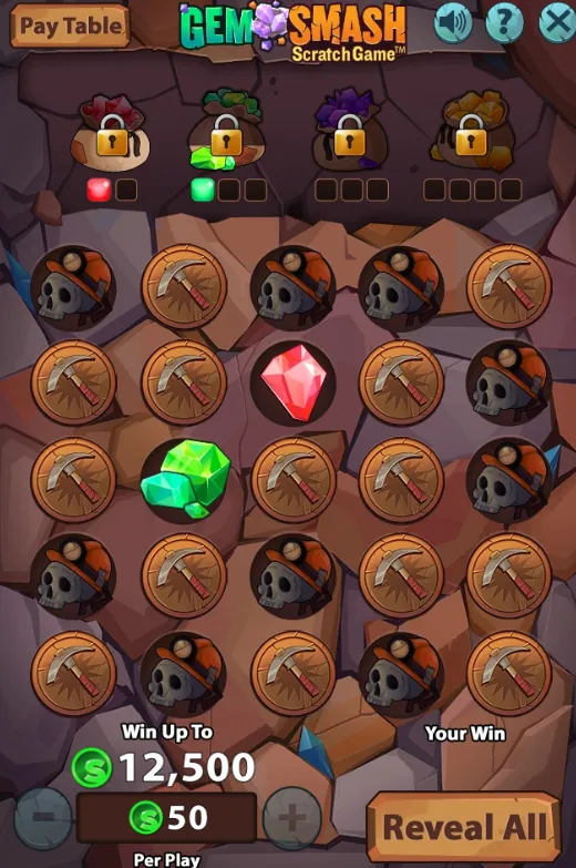 Golden Hearts Scratch Cards