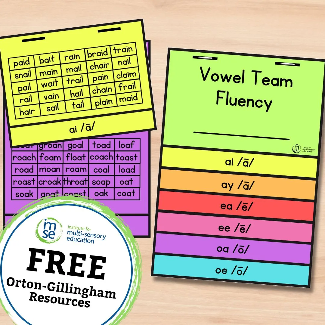 Vowel Team Flip Book