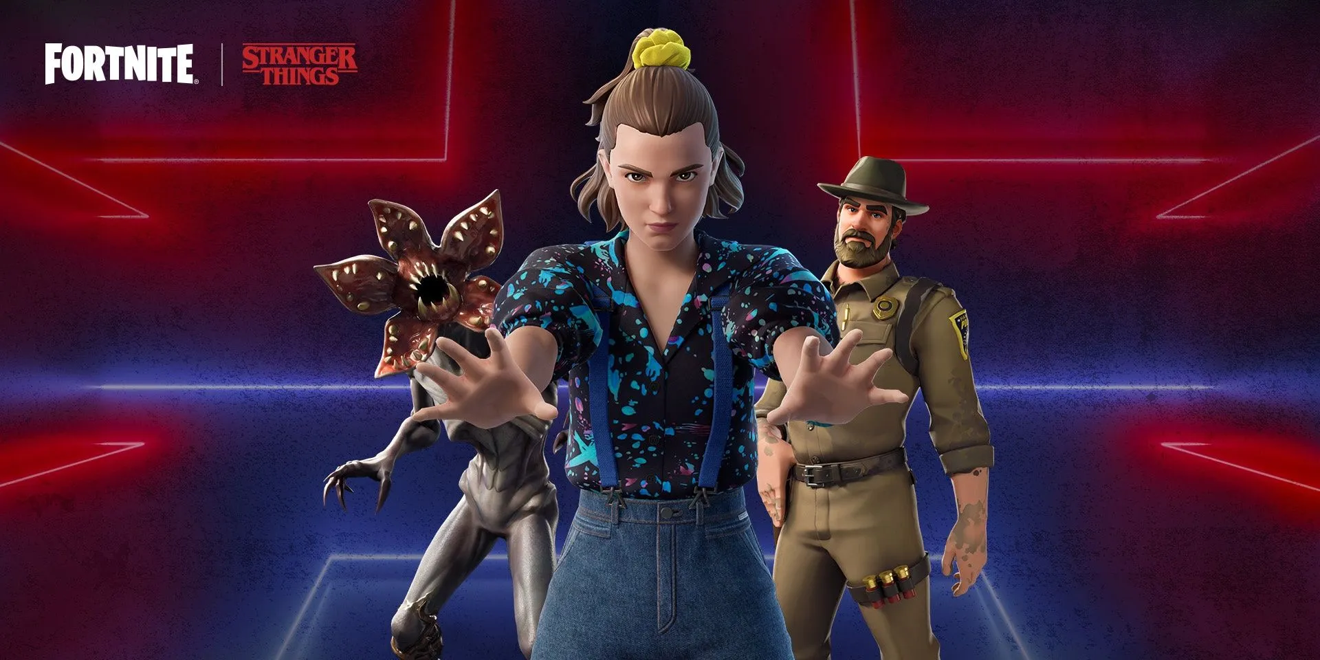 Eleven, Hopper, & Demogorgon skins in fortnite
