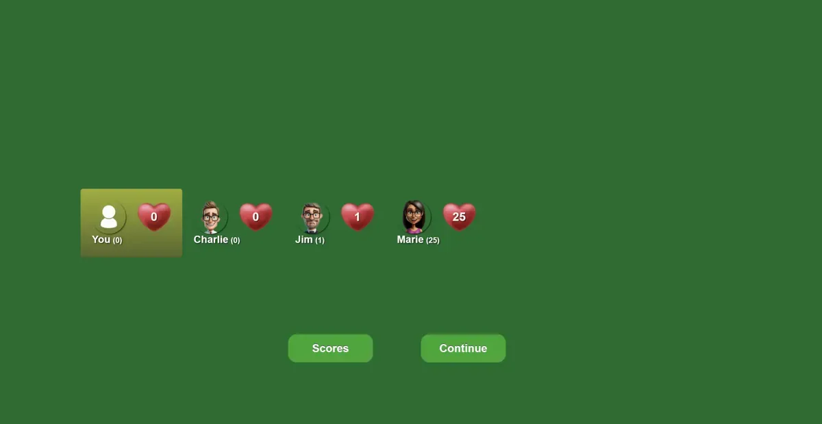 Win the round in hearts