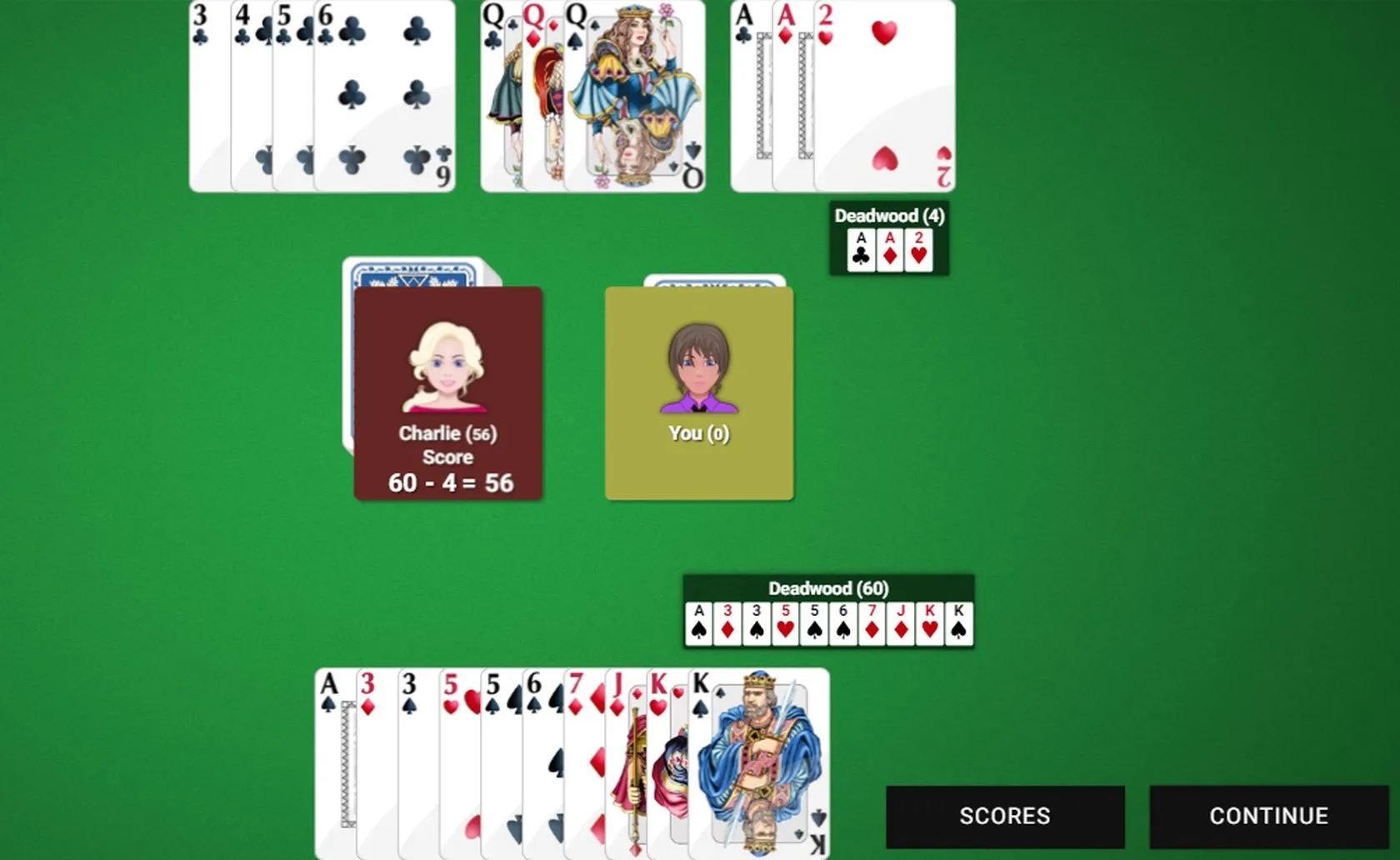 Gin Rummy card game website