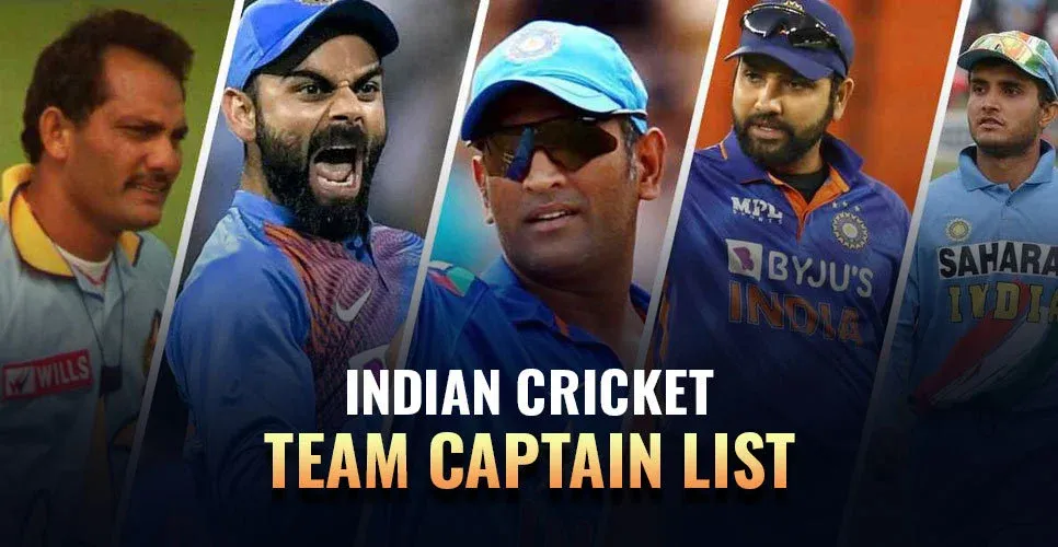 Indian Cricket Team Captain List